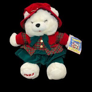 Kmart A Christmas Carol 150th Anniv Teddy Bear Plush Stuffed Animal‎ Girl 1993